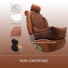 Wooaidagg dog car seat easy assembly with detachable design for quick cleaning.
