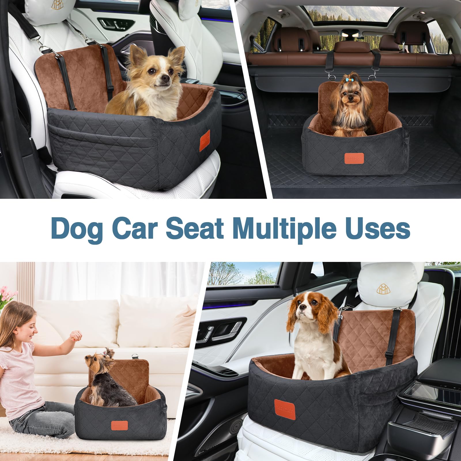 Wooaidagg dog car seat simple installation for quick setup.