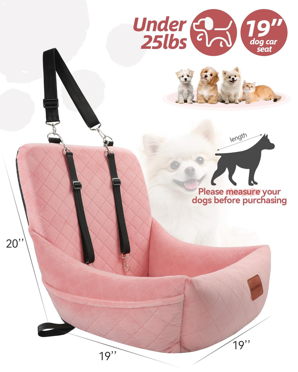 Wooaidagg memory foam fill close-up, supportive cushioning for small dogs.
