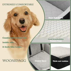 Wooaidagg dog car seat memory foam cover highlights plush comfort