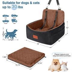 Wooaidagg dog car seat safety tethers secure pets on journeys.