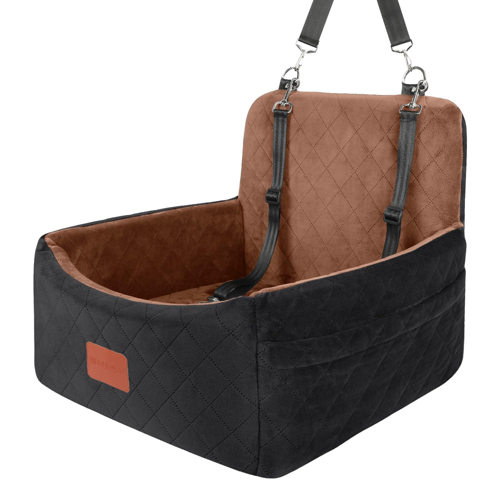 Wooaidagg dog car seat soft fabric promotes comfortable car journeys.