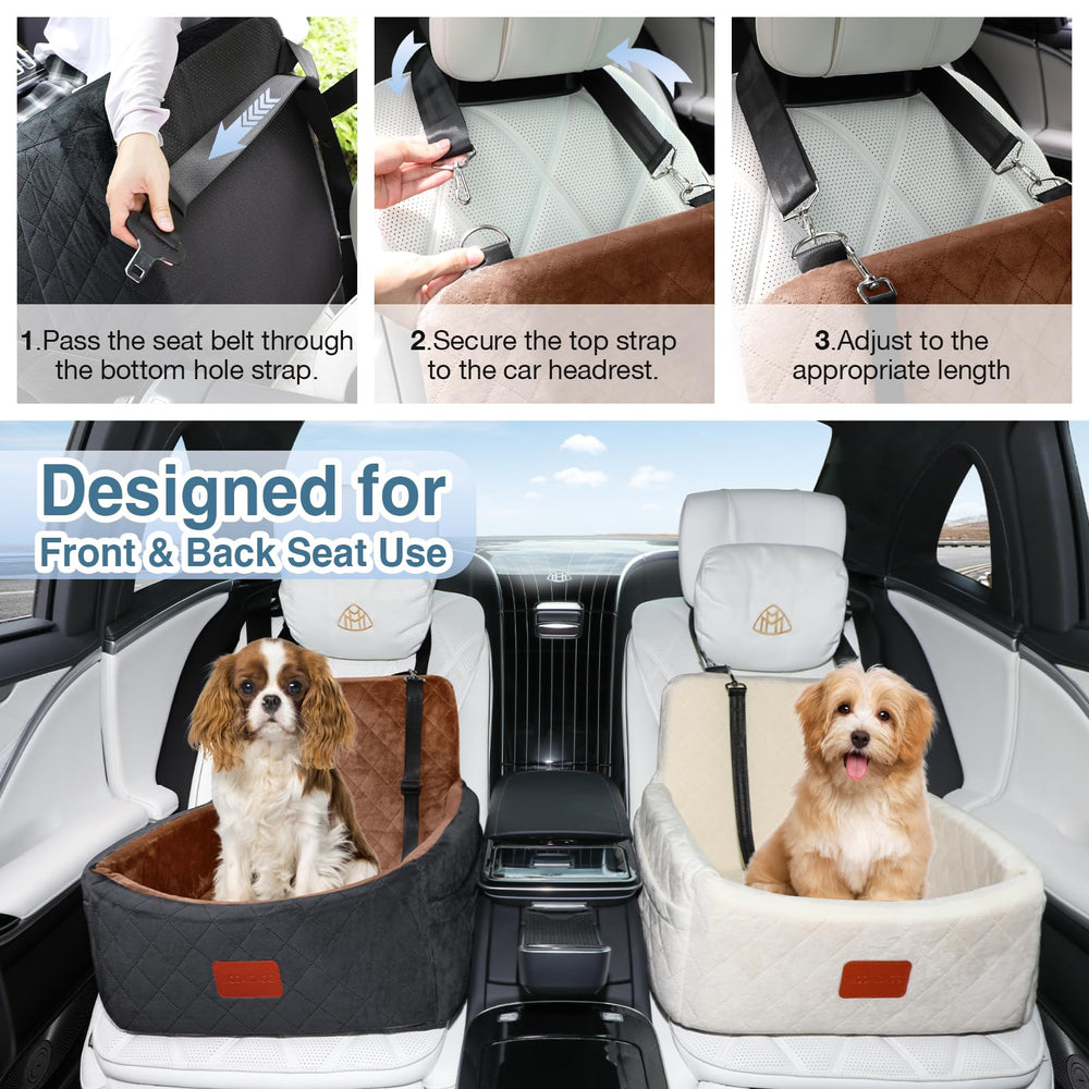 Wooaidagg dog car seat storage pockets organize essentials.