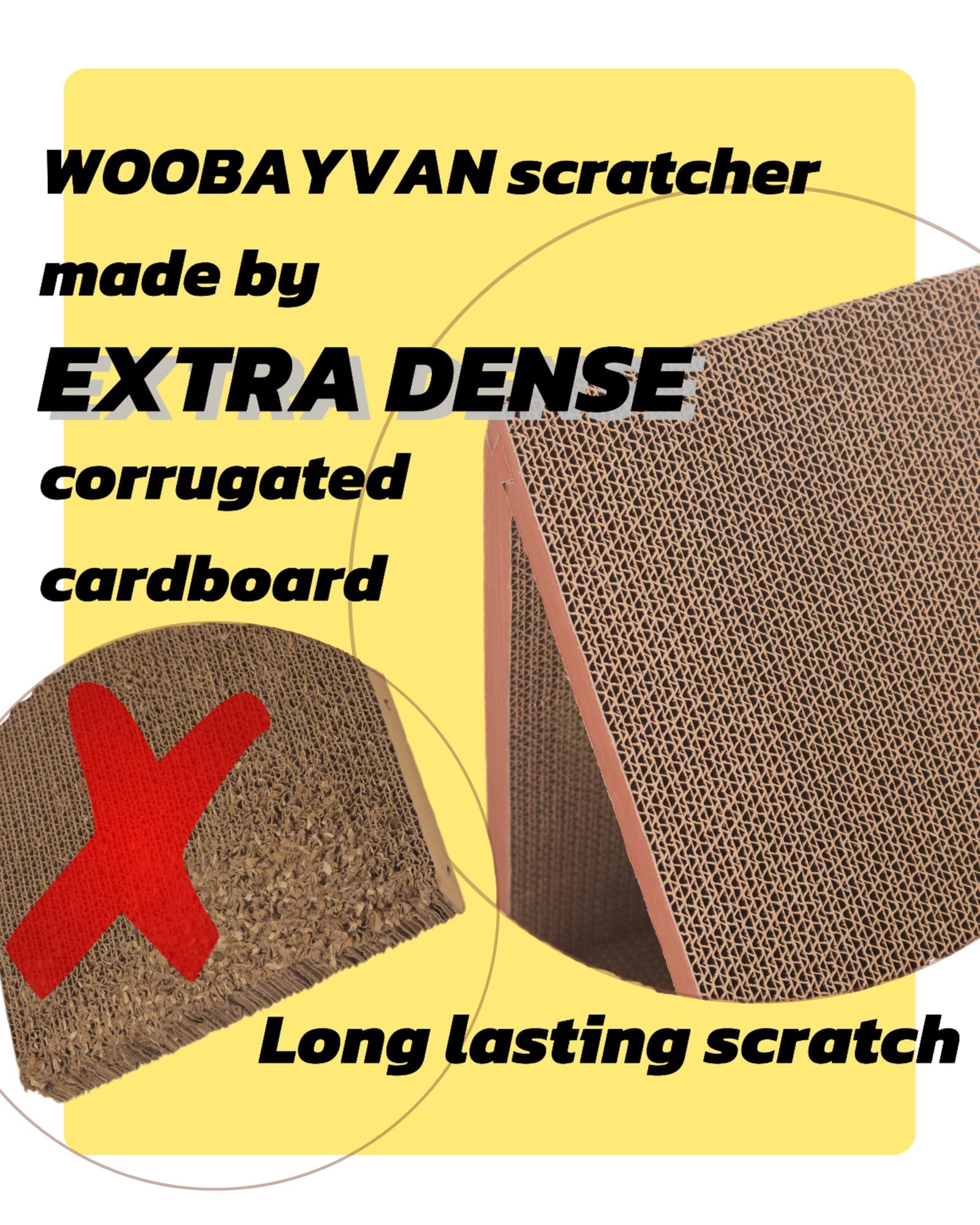 WooBayVan cat-scratcher assembly-easy shows quick setup for lasting use