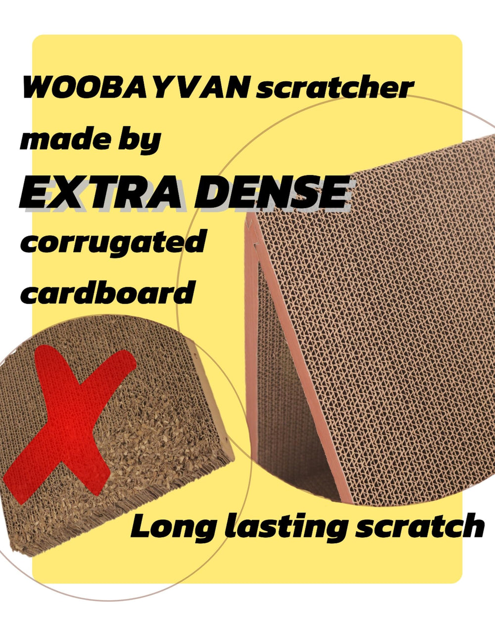 WooBayVan cat-scratcher assembly-easy shows quick setup for lasting use