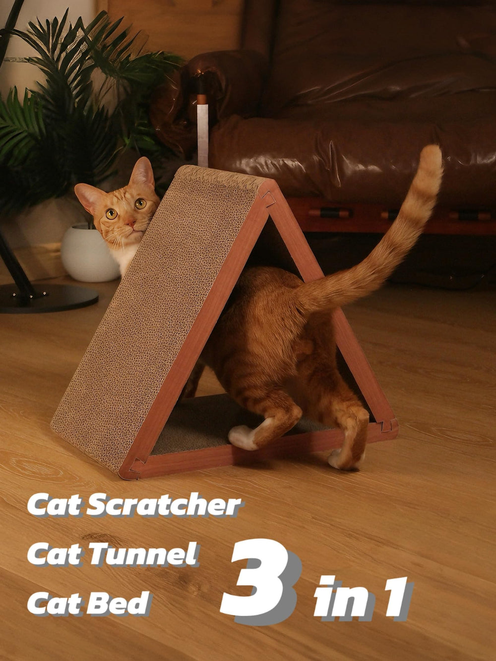 WooBayVan cat-scratcher furniture-protector helps reduce furniture wear from scratching