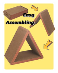 WooBayVan cat-scratcher vertical-scratching-pad demonstrates upright posture-friendly scratch area