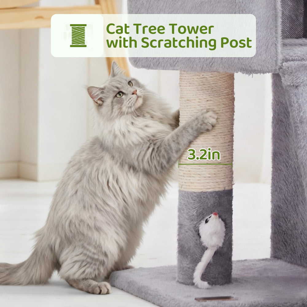 Woochpet panoramic top platform provides a birds-eye view and enrichment.