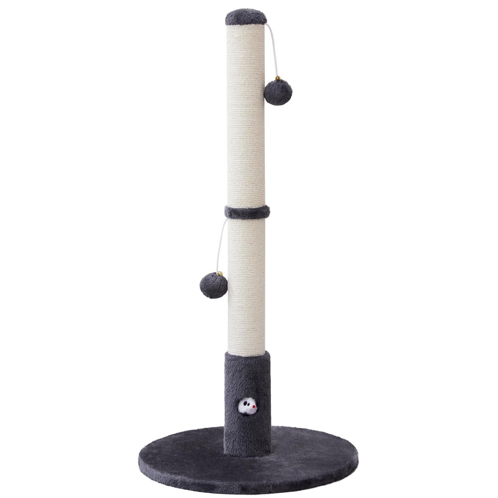 Woochpet dark grey scratching post complements indoor decor