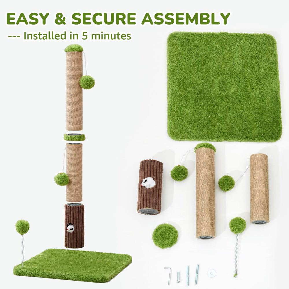 Woochpet easy-assembly kit shows included tools for quick setup
