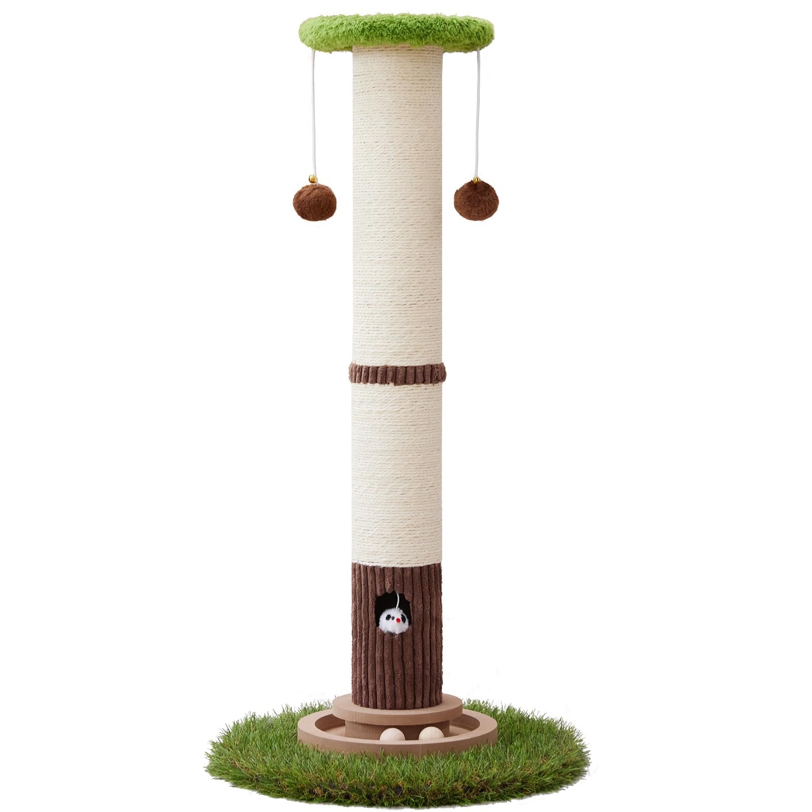 Woochpet indoor setup demonstrates space-efficient cat playground in living room.