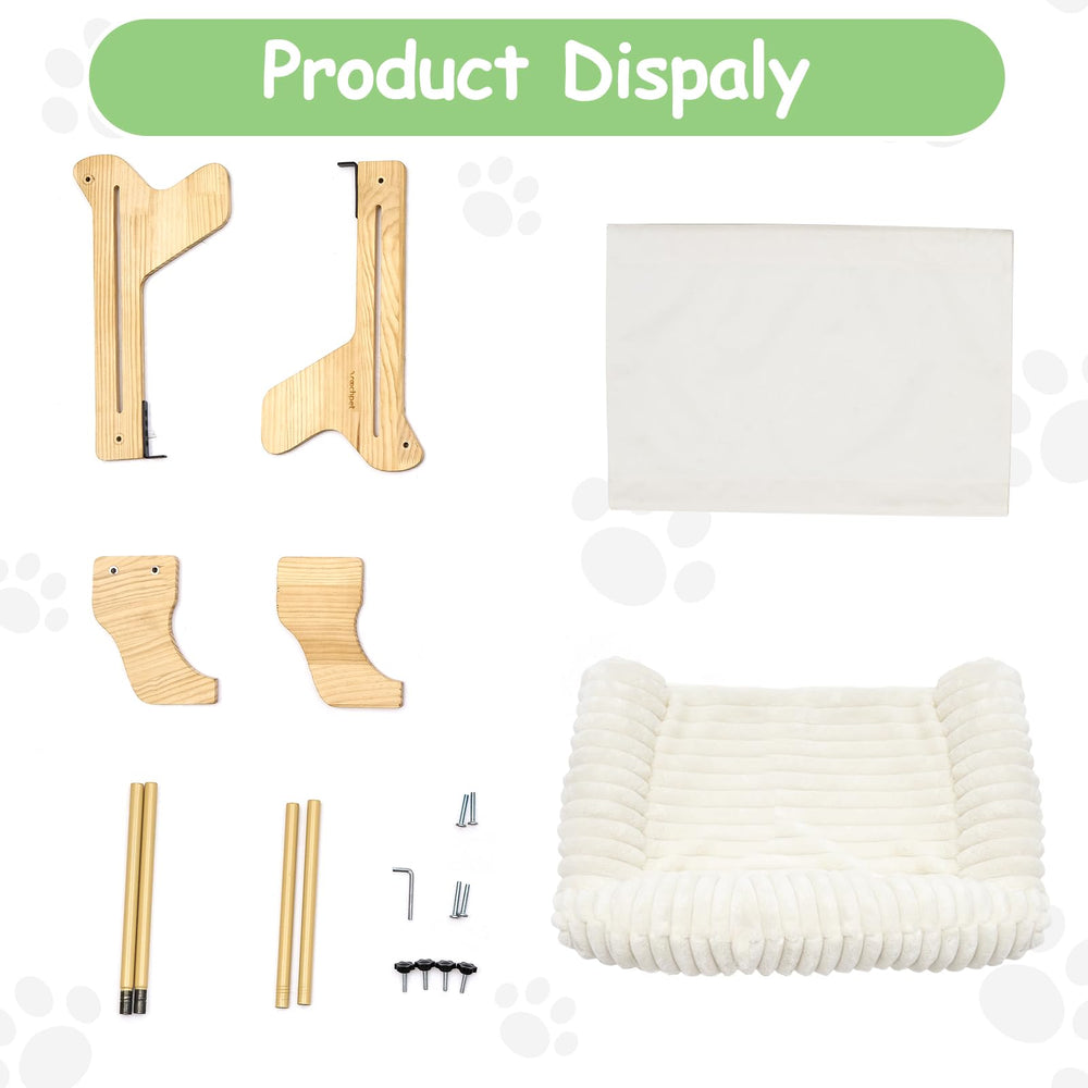 Woochpet window perch durable load-bearing frame supports energetic cats