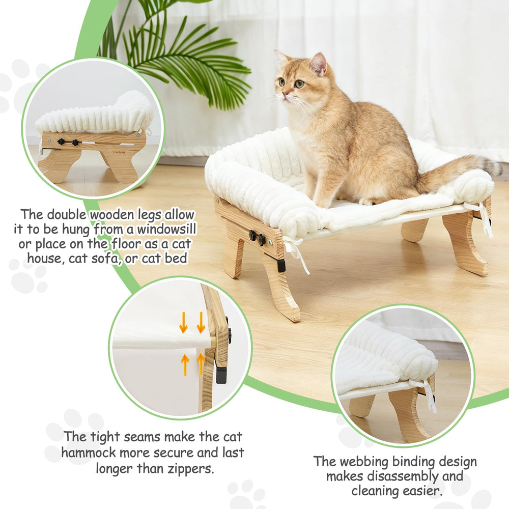 Woochpet window perch waterproof bottom layer helps keep floors clean