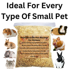 Wood Smith USA Premium Pine Bedding soft shavings closeup showcases comfortable, pet-friendly nest material.