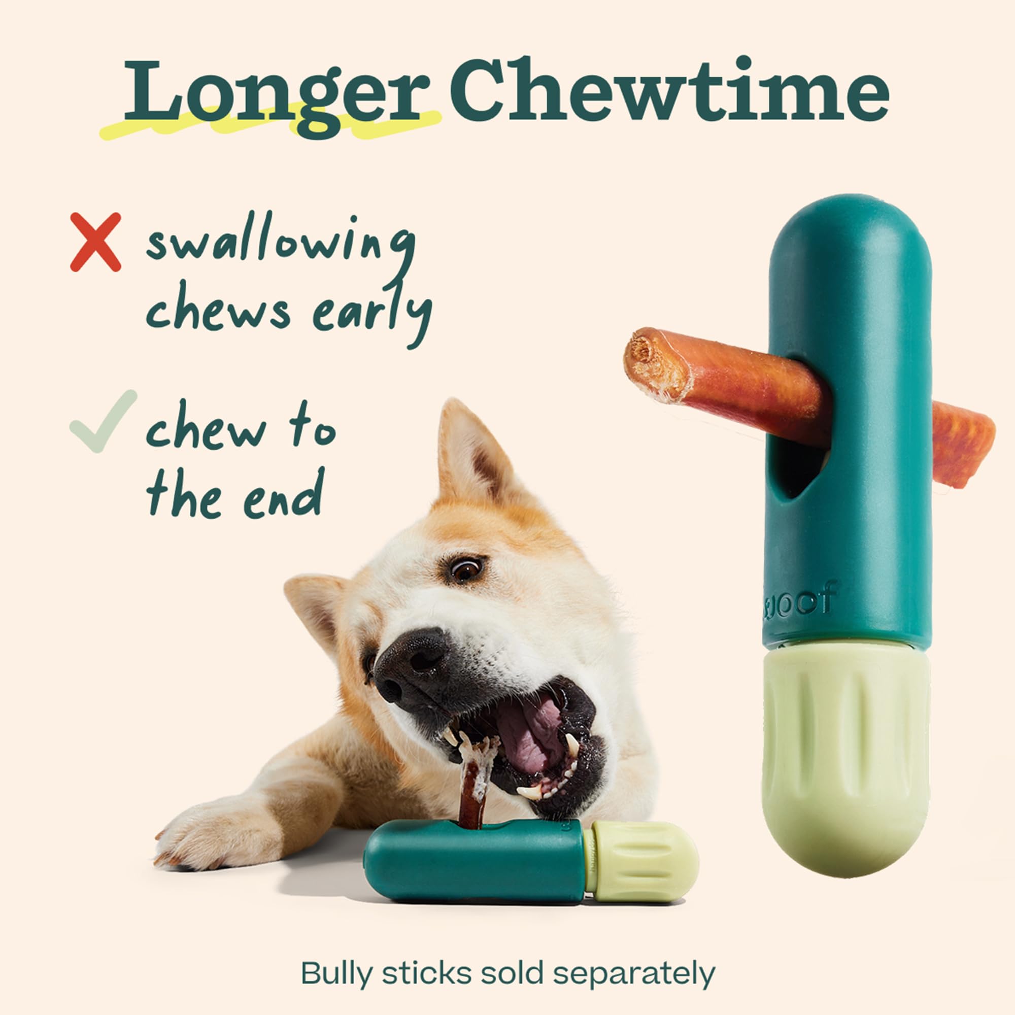 WOOF BullySafe dishwasher-safe feature promises simple cleanup after meals.
