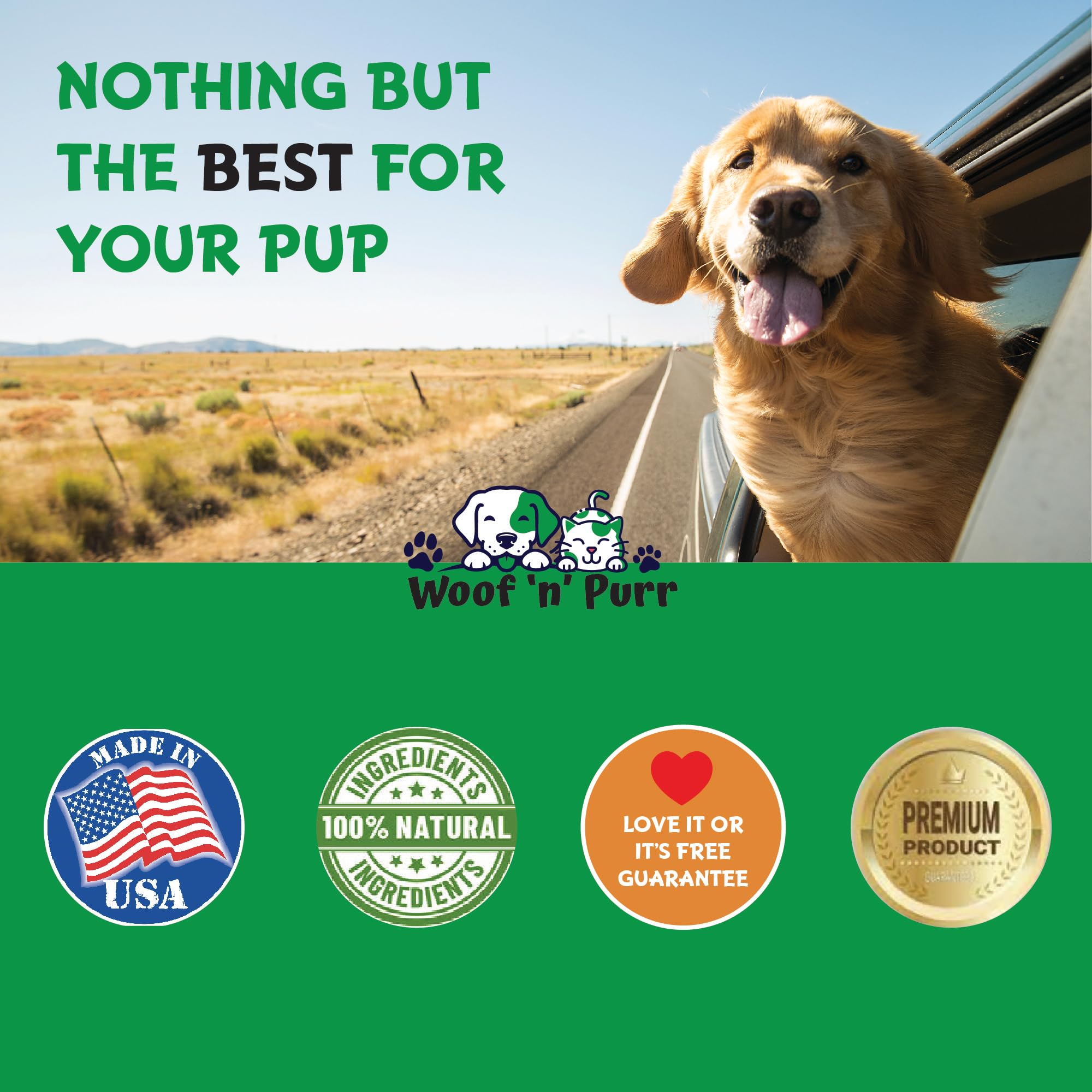 Woof 'n' Purr easy administration dropper in use.