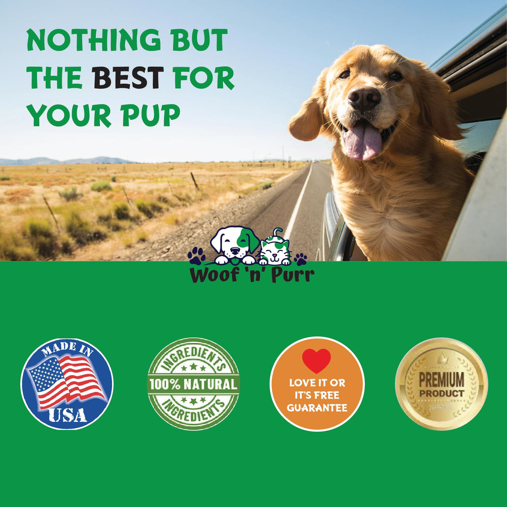 Woof 'n' Purr easy administration dropper in use.