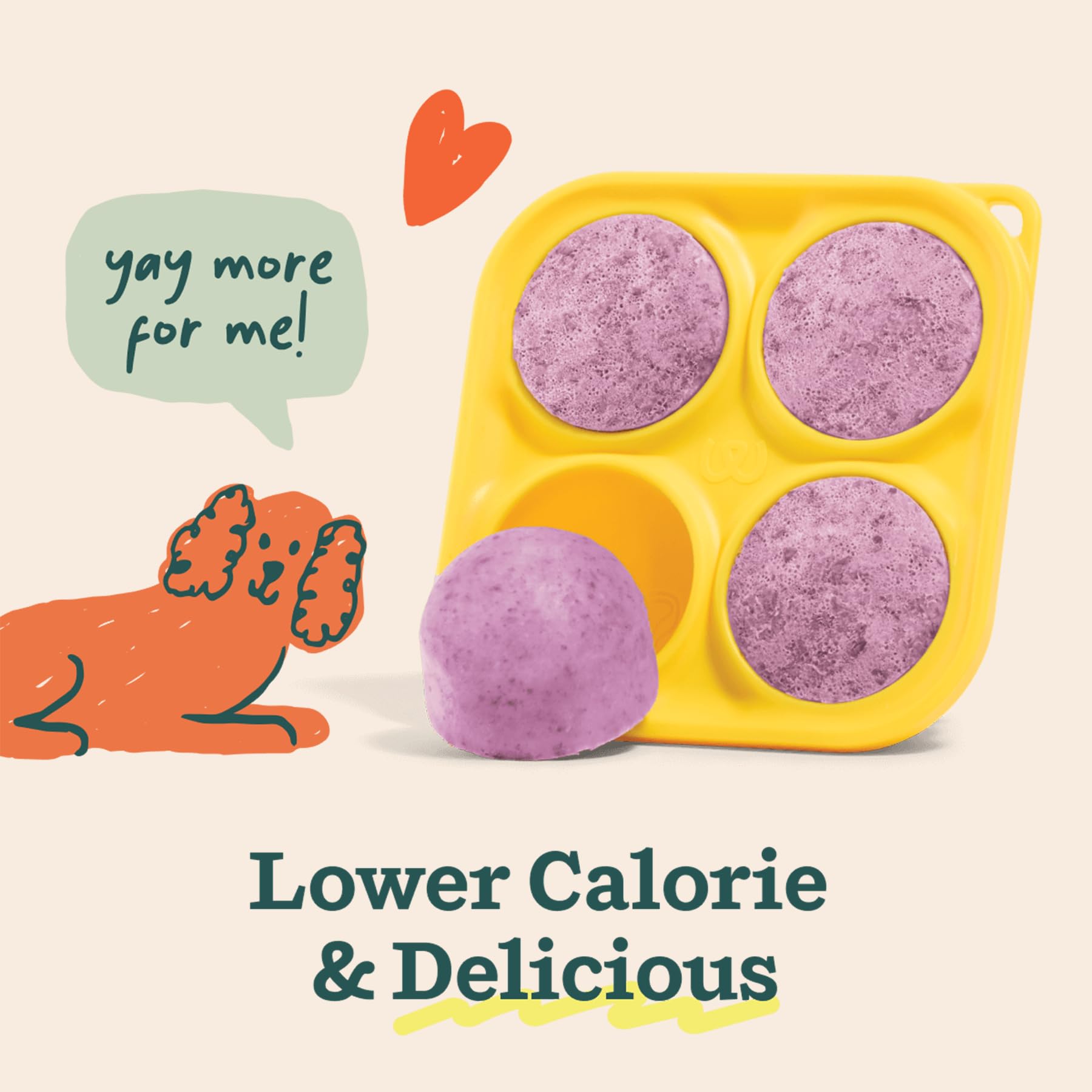 WOOF Packaging-storage image communicates freezer-friendly packaging for long-term freshness.