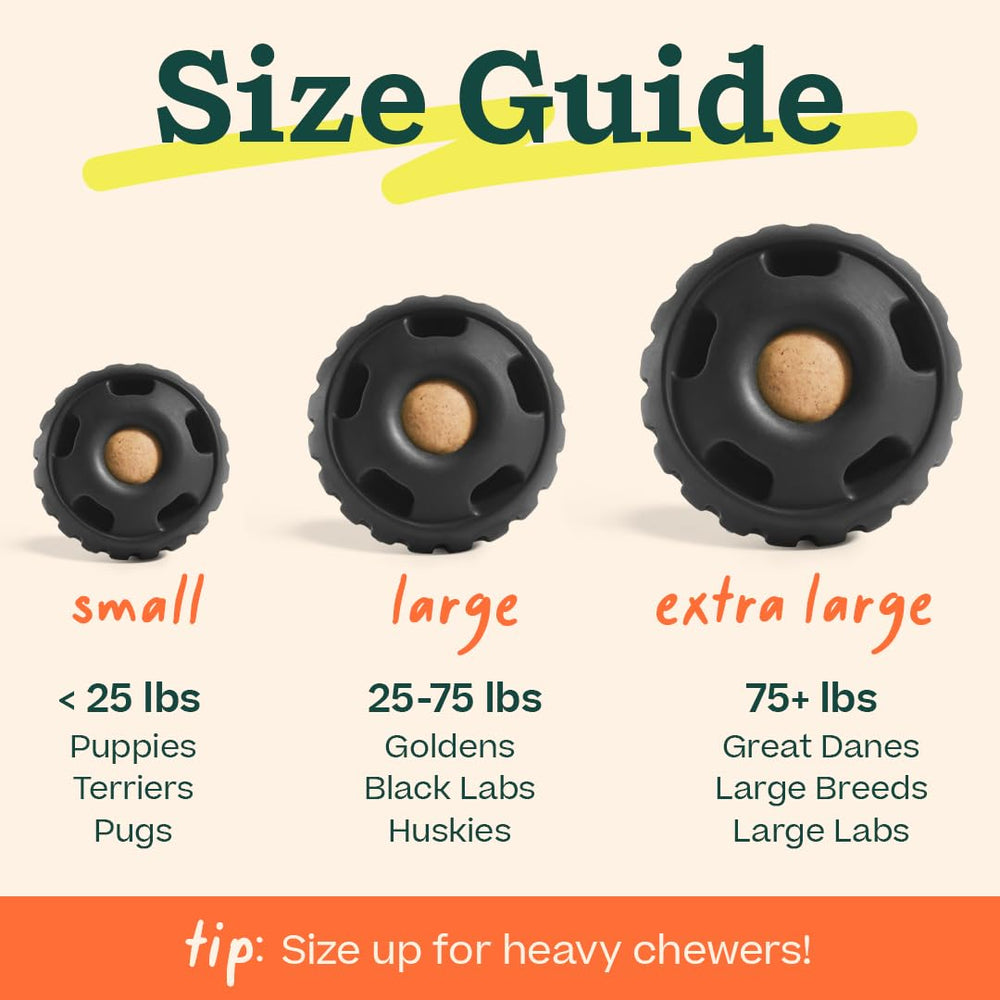 WOOF Power Chewer Pupsicle middle opening design for easy filling and cleaning.