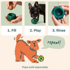 WOOF Pupsicle's drool-slots help keep surfaces clean during play