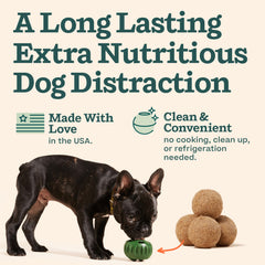 WOOF Pupsicle refill pops toy-in-use supports chew activity and canine engagement.