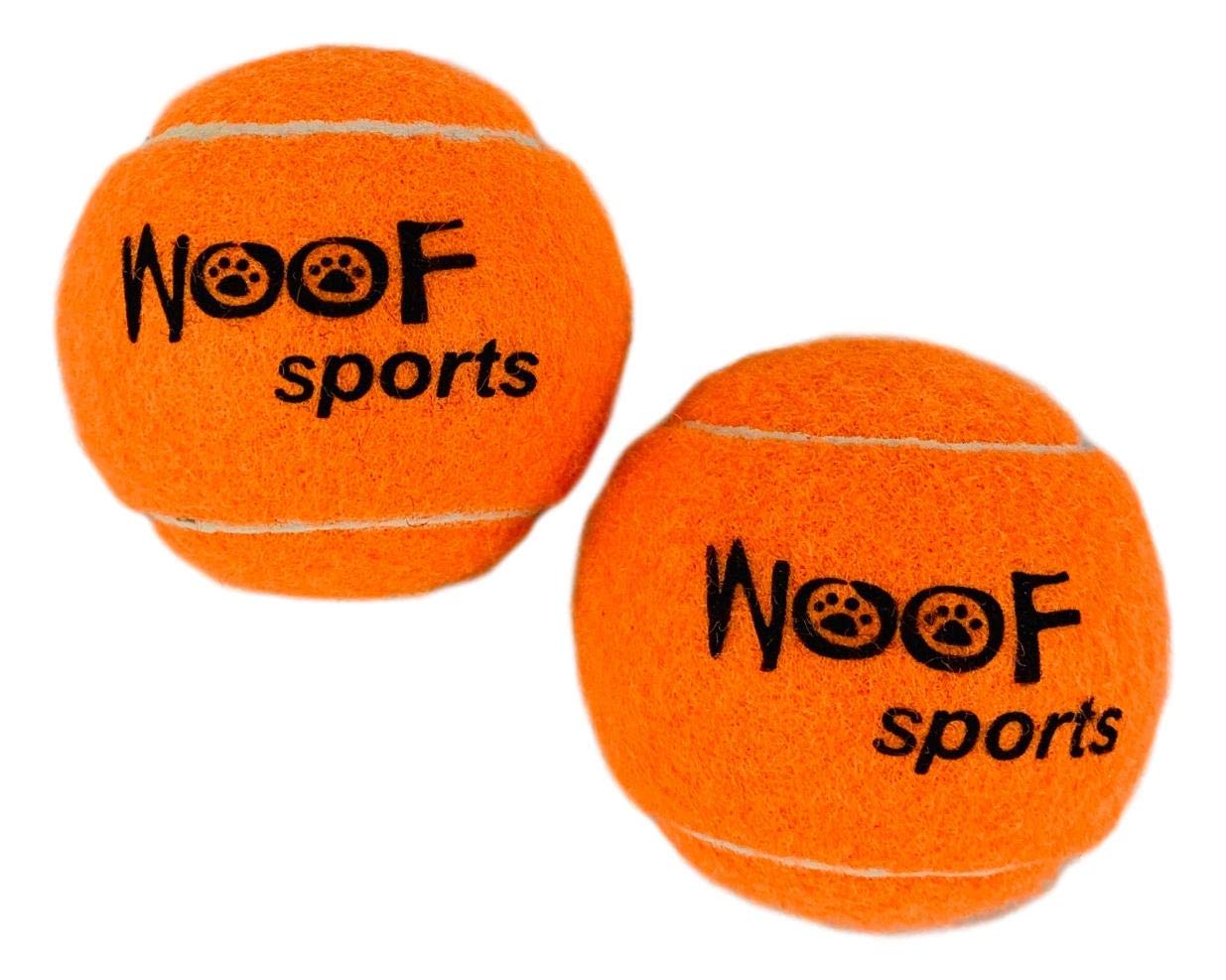 Woof Sports standard-size balls fit common ball launchers for easy retrieval.