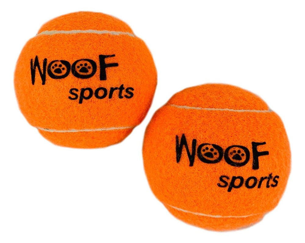 Woof Sports standard-size balls fit common ball launchers for easy retrieval.