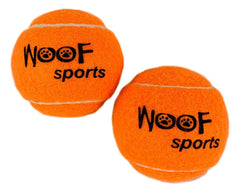 Woof Sports standard-size balls fit common ball launchers for easy retrieval.