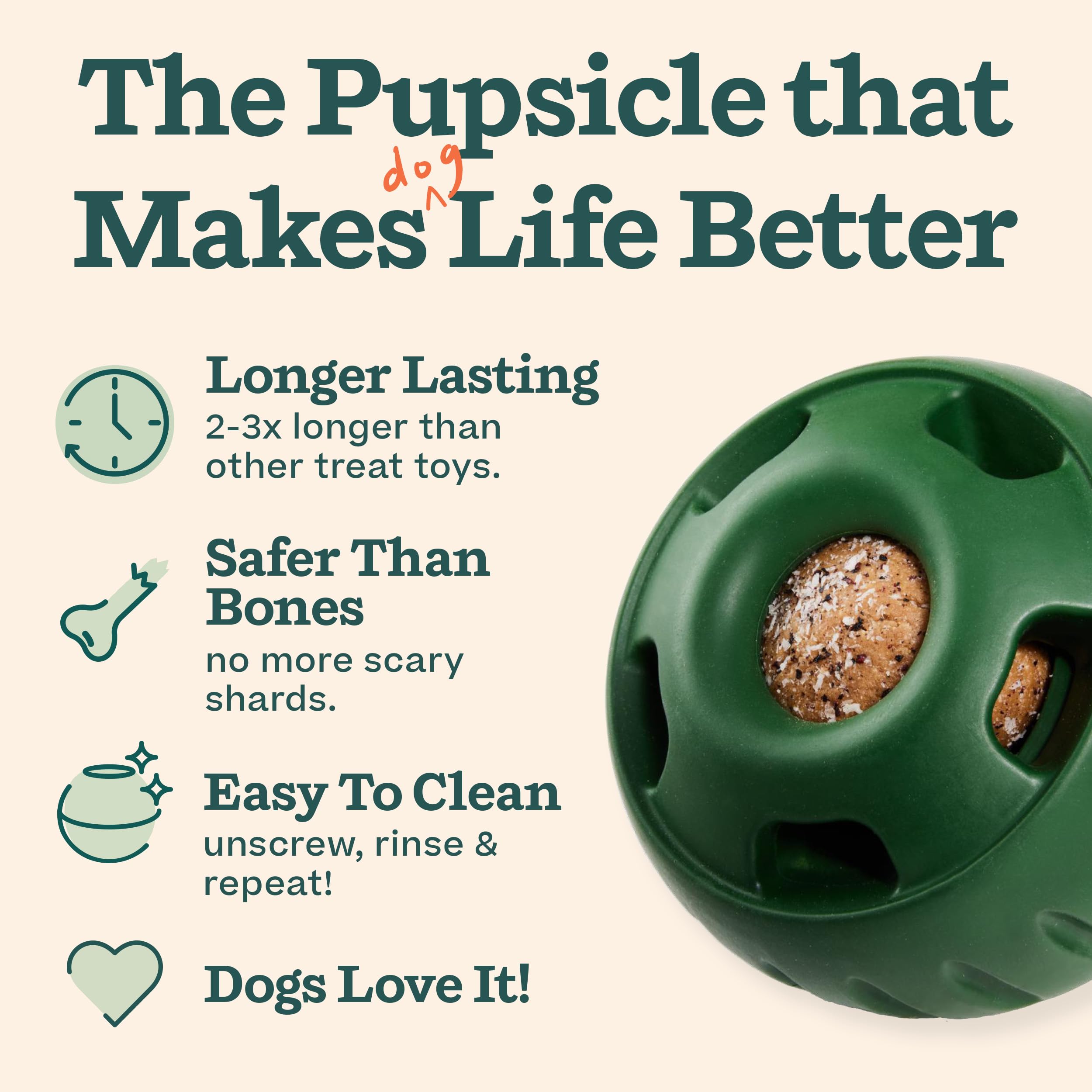 WOOF silicone treat mold demonstrates DIY frozen pup treats