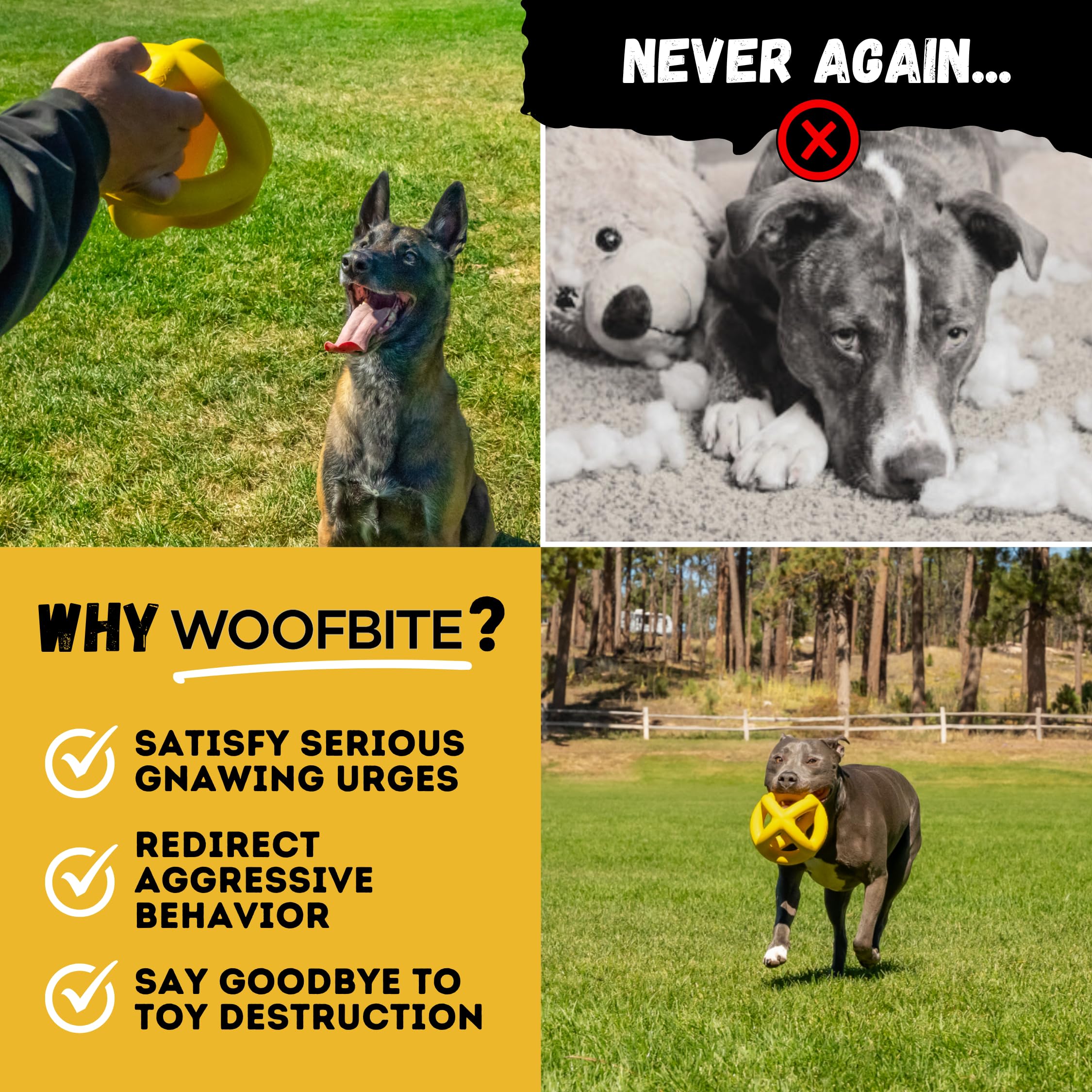 WoofBite giant-xl-ball ideal for large breed dogs during play.