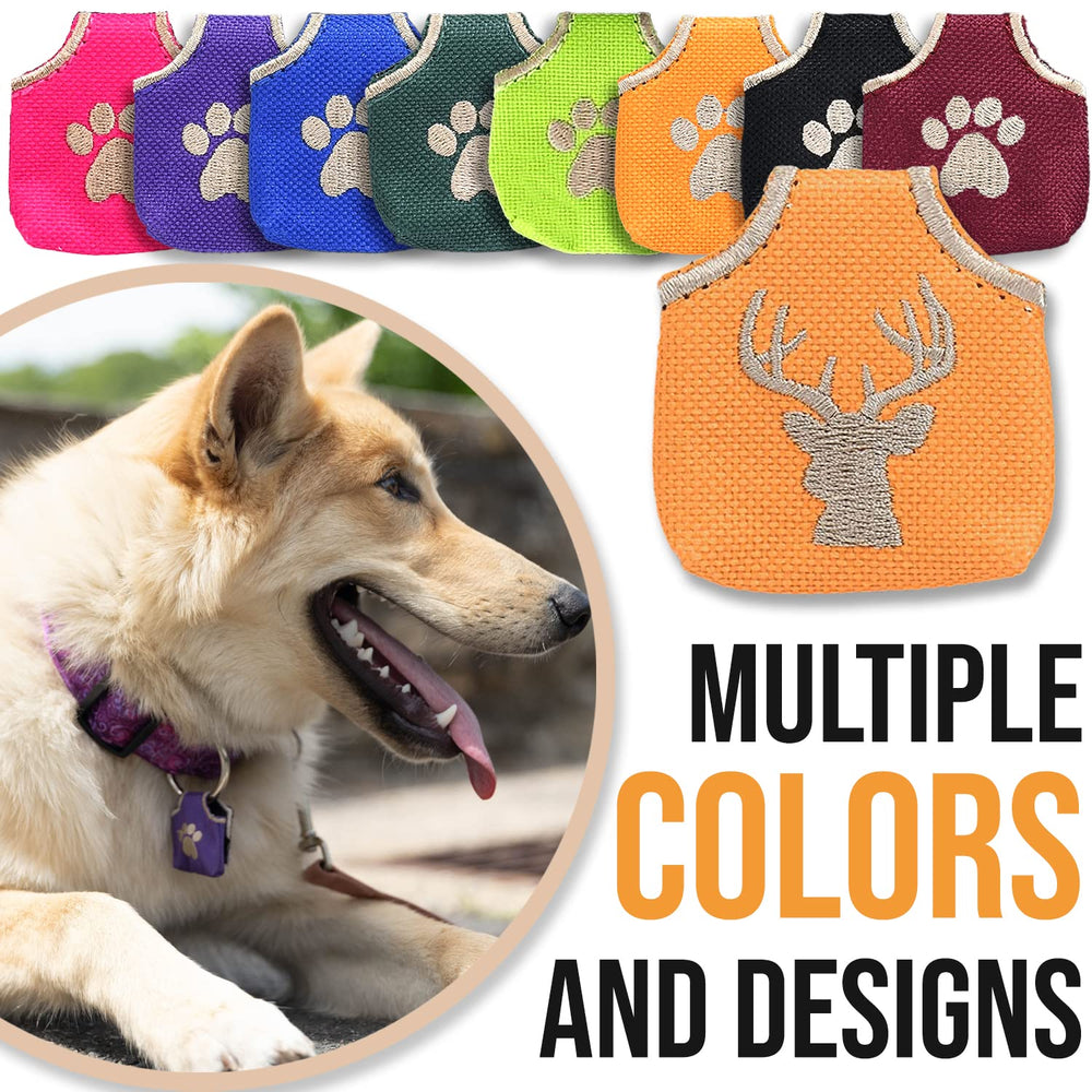 Woofhoof dog tag silencer features durable 600 Denier nylon for lasting use.