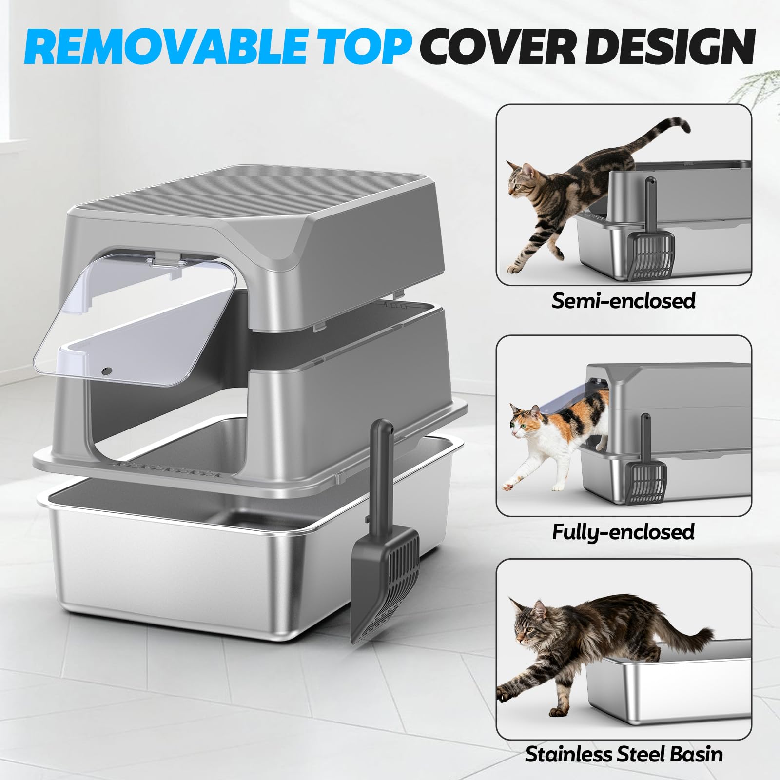WoofiGo XL design supports multi-cat homes with cleaner, odor-aware litter experiences.