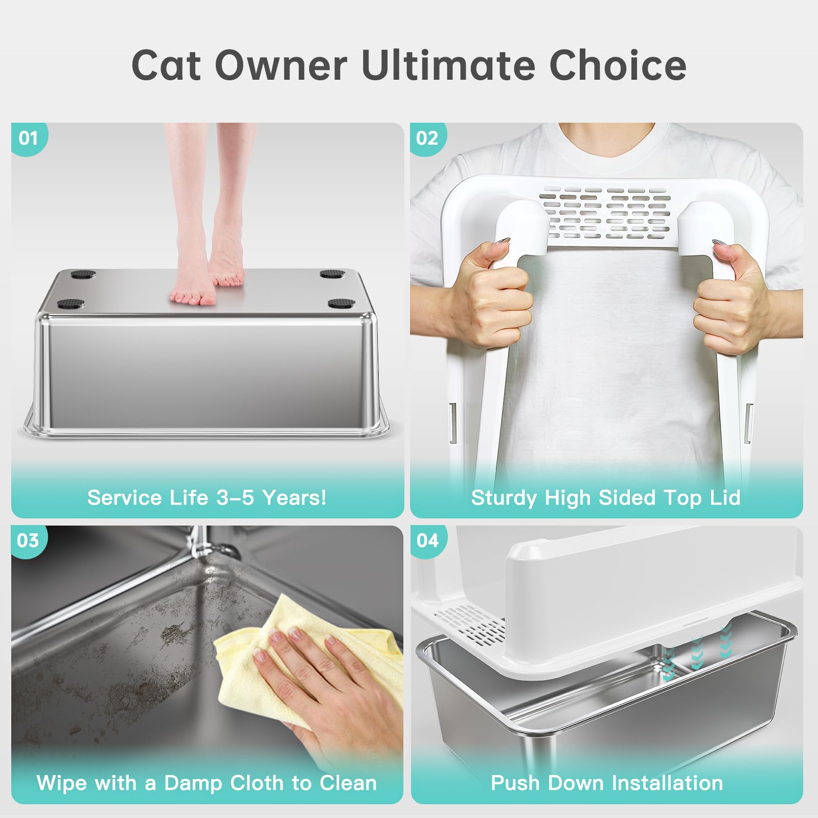 WoofiGo paw pedal helps collect litter from paws at the entry.