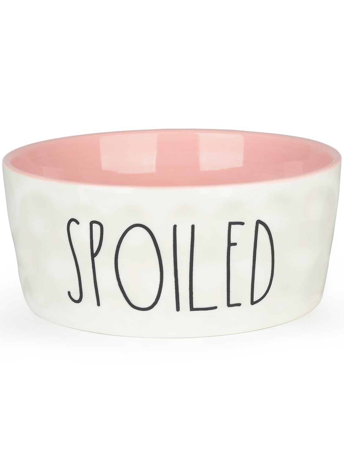WoofinPets 70oz ceramic dog bowl with 8-inch diameter for large dogs' meals