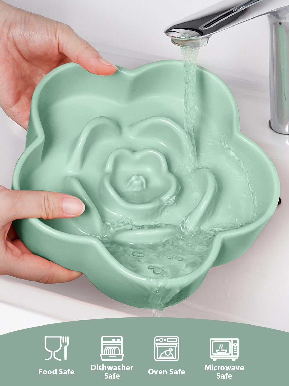 WoofinPets ceramic surface is easy to clean after meals