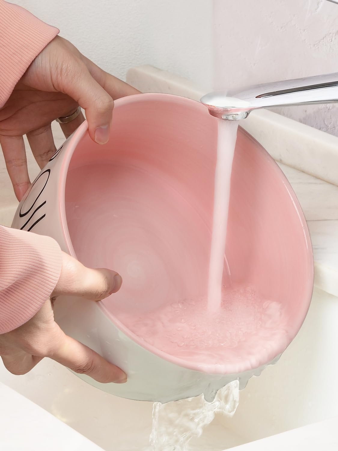 WoofinPets pink decorative bowl complements modern home decor