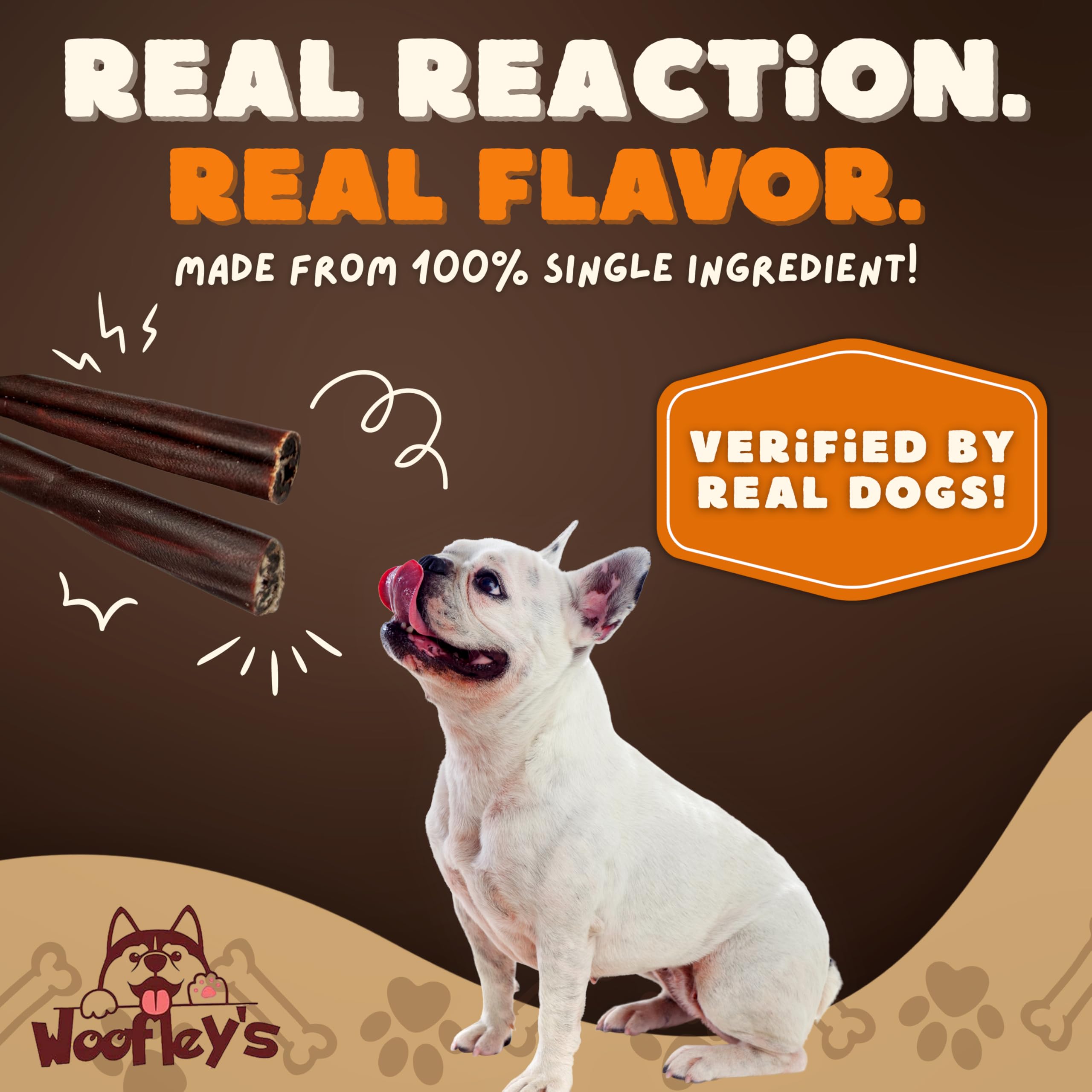 Woofley's collagen sticks rawhide alternative image highlights safer chew option.