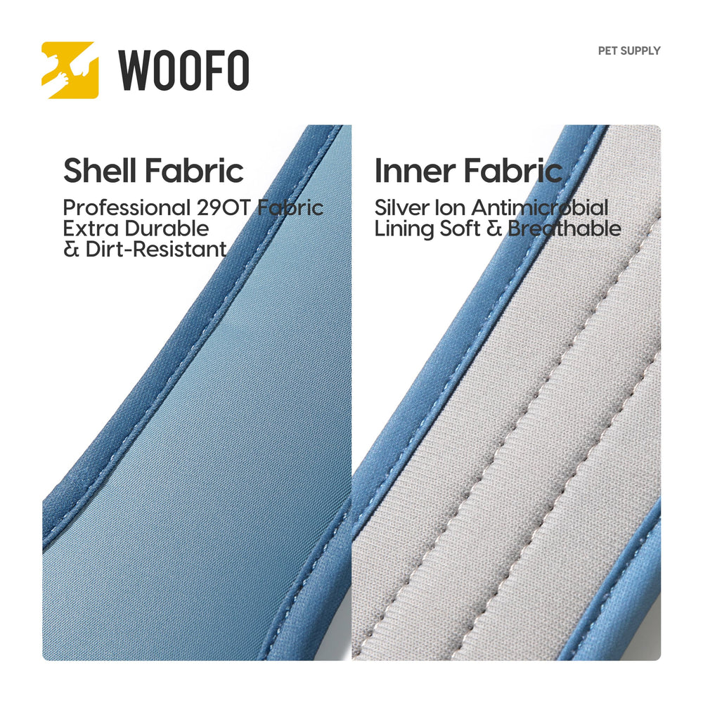 WOOFO Core harness four-point adjustments for a secure fit.