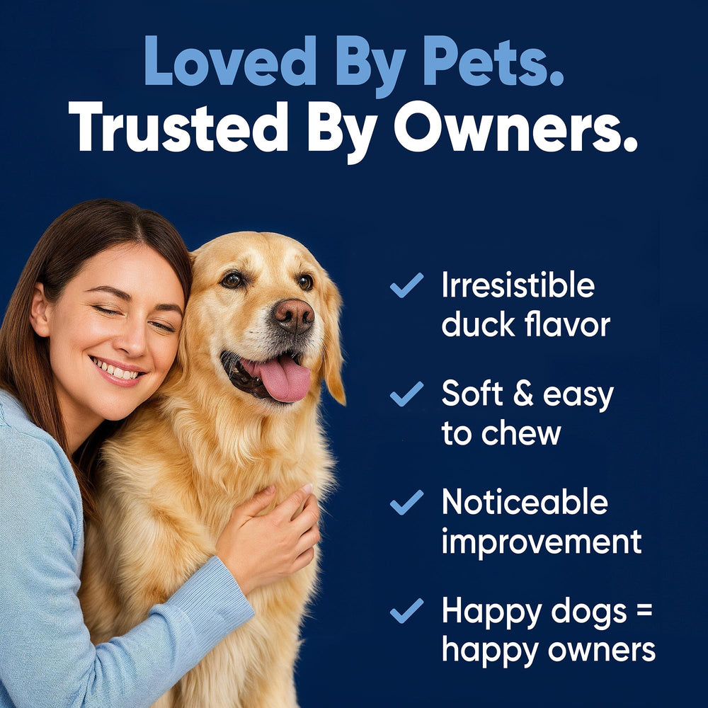 Woofy owner hands dog chews reward, reinforcing happy movement