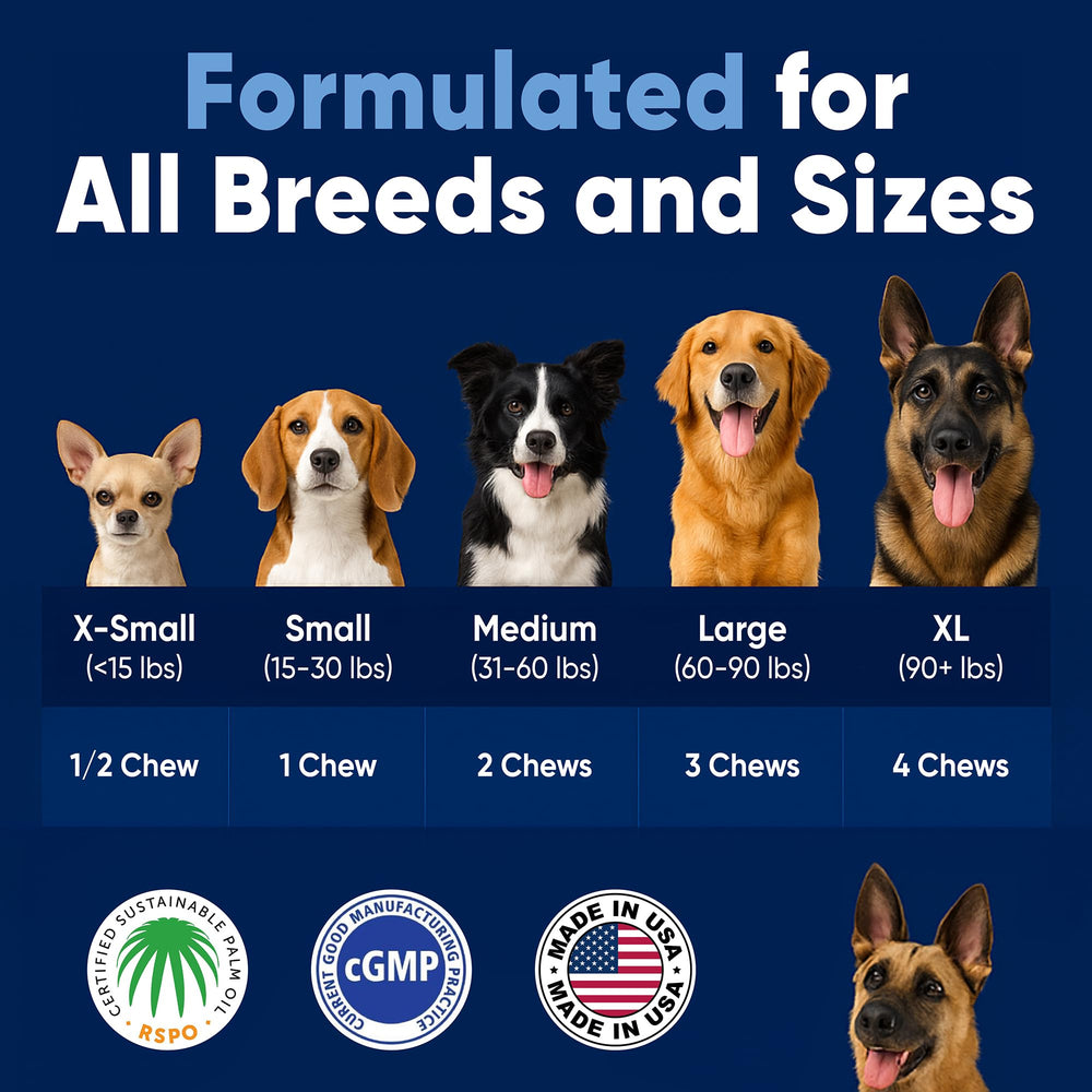 Woofy small-medium dog hip-health chews shown for mobility