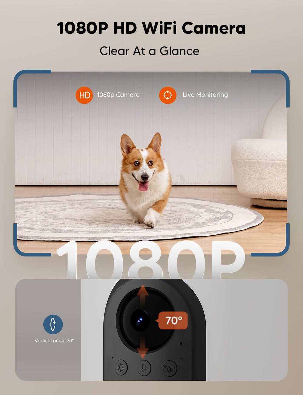 WOPET automatic feeder camera night vision for day and night monitoring.
