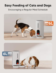 WOPET feeder recording a 10-second message to call your pet.