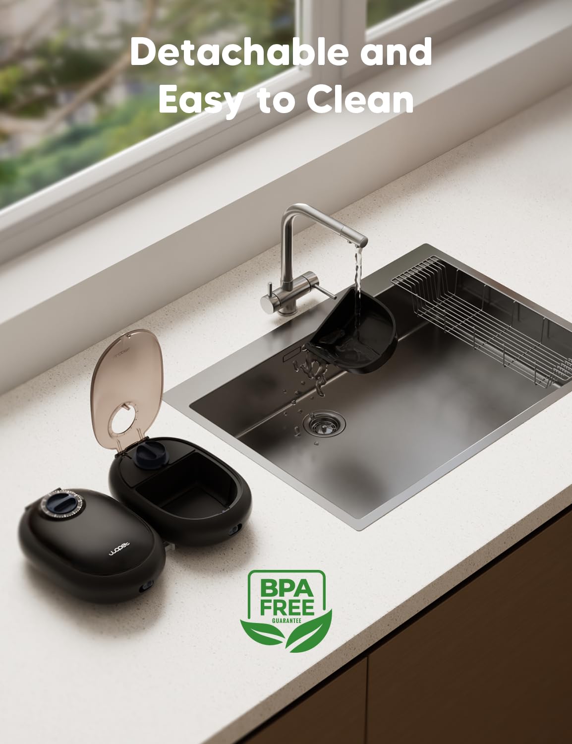 WOPET feeder easy to set up, no tools required