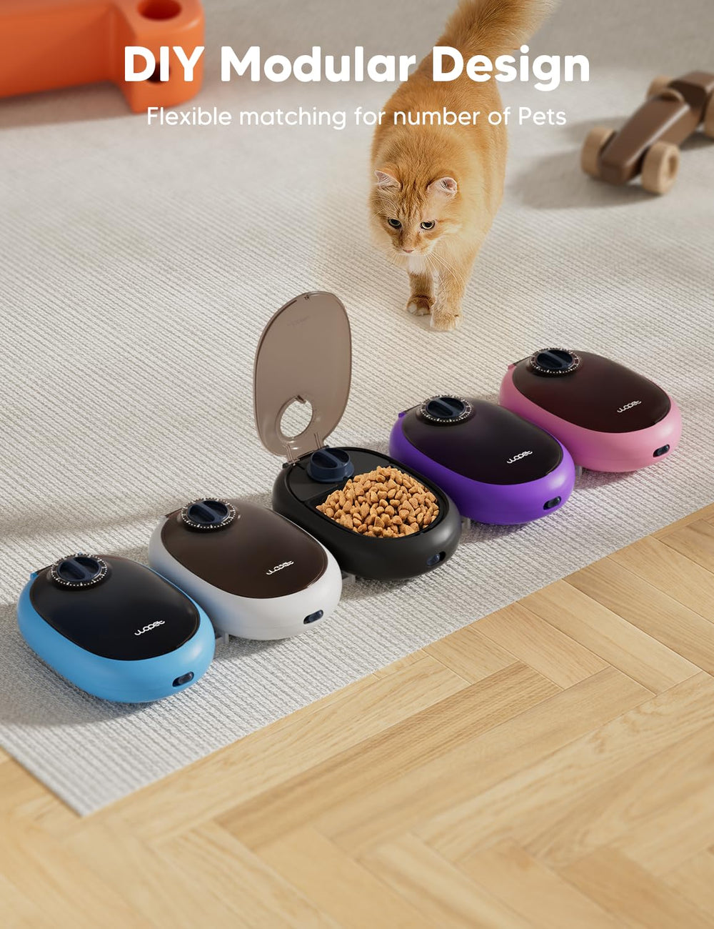 WOPET non-slip base keeps feeder steady on the floor