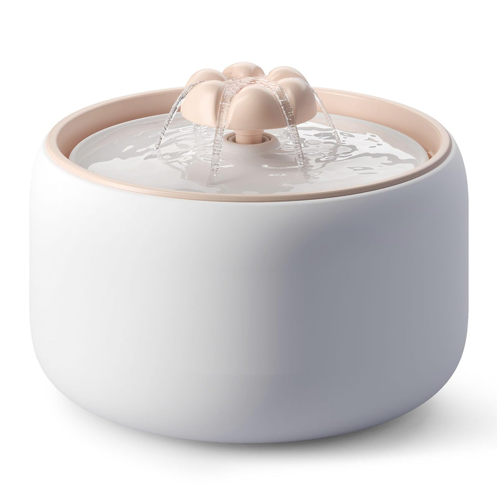 WOPET W03 Lite ceramic cat fountain front view shows 3L capacity for steady hydration