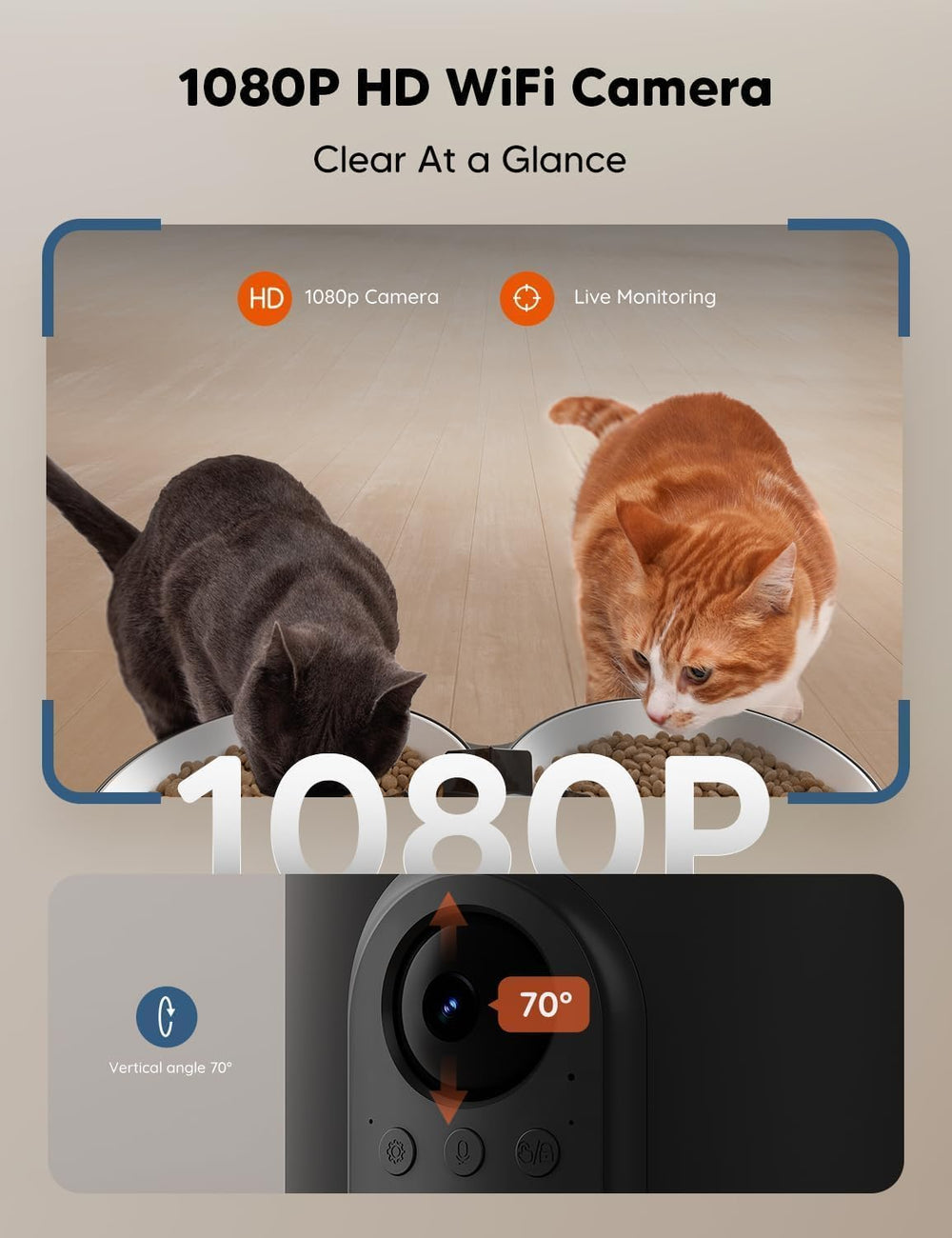 WOPET wifi connectivity setup shows reliable control via 5G/2.4G WiFi.