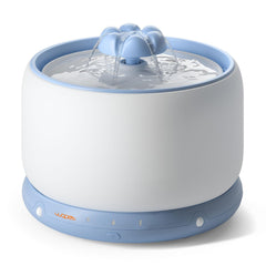 WOPET wireless cat water fountain ceramic front view highlights stylish hydration for pets
