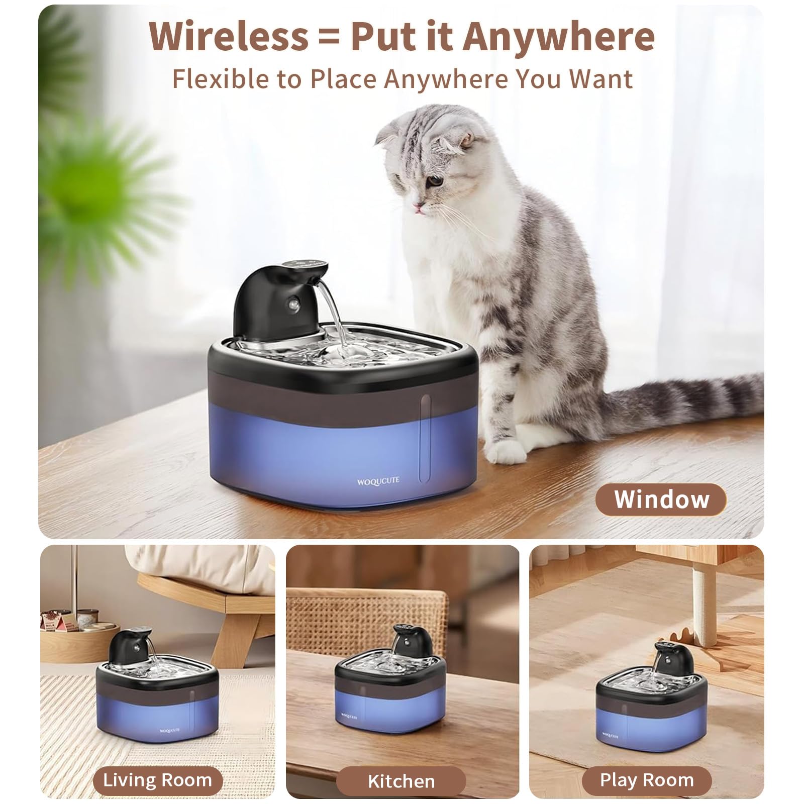 Woqucute four-stage filtration for cleaner-tasting water
