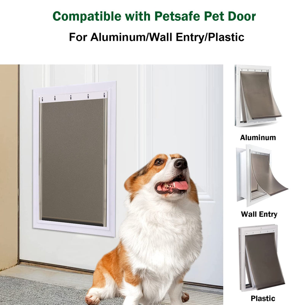Wordcam easy install dog door flap prompts quick replacement with screwdriver.
