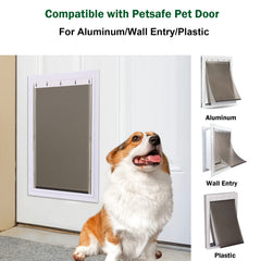 Wordcam easy install dog door flap prompts quick replacement with screwdriver.